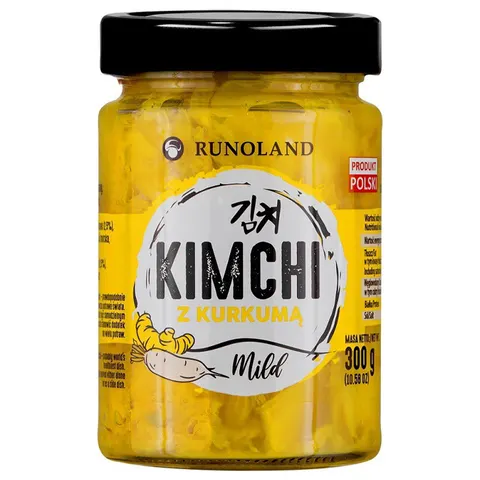 RUNOLAND Kimchi Mild z kurkumą 300g