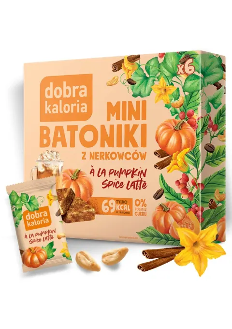 Dobra Kaloria Mini batoniki z nerkowców à la pumpkin spice latte 102g