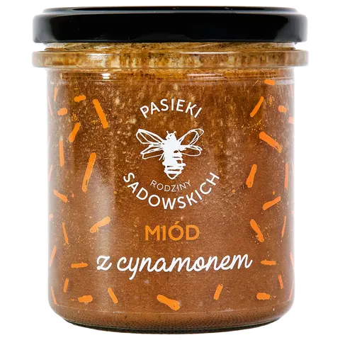 PASIEKI RODZINY SADOWSKICH Miód z cynamonem 430g