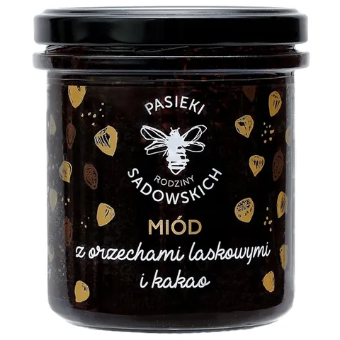 PASIEKI RODZINY SADOWSKICH Miód z orzechami i kakao 410g