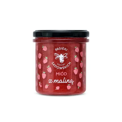 PASIEKI RODZINY SADOWSKICH Miód z maliną 430g