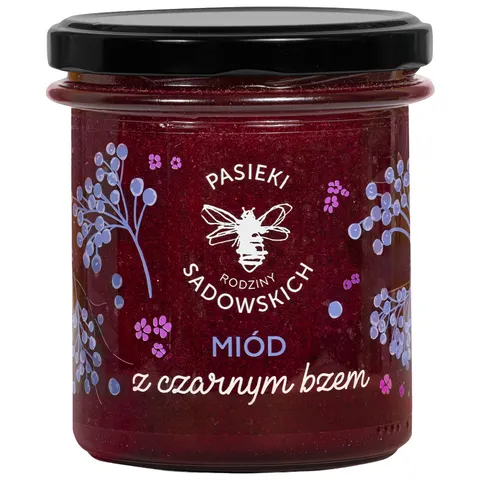 PASIEKI RODZINY SADOWSKICH Miód z czarnym bzem 430g