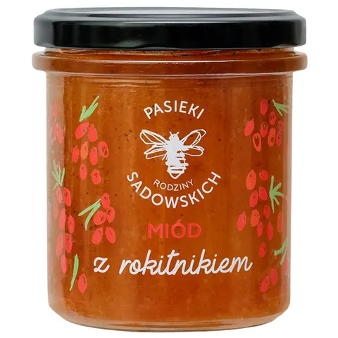 PASIEKI RODZINY SADOWSKICH Miód z rokitnikiem 430g
