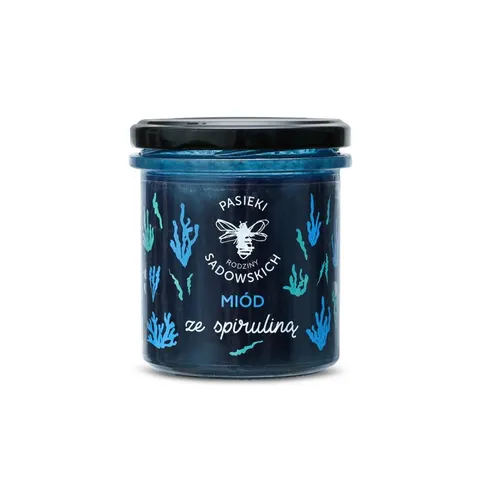 PASIEKI RODZINY SADOWSKICH Miód ze spiruliną 430g