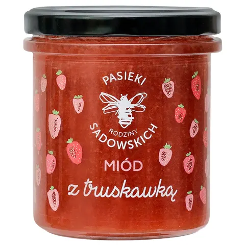 PASIEKI RODZINY SADOWSKICH Miód z truskawką 430g