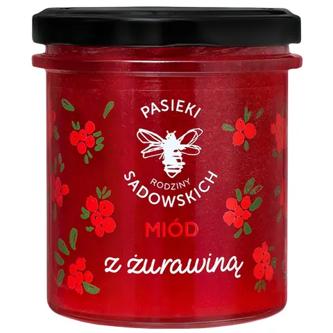 PASIEKI RODZINY SADOWSKICH Miód z żurawiną 430g