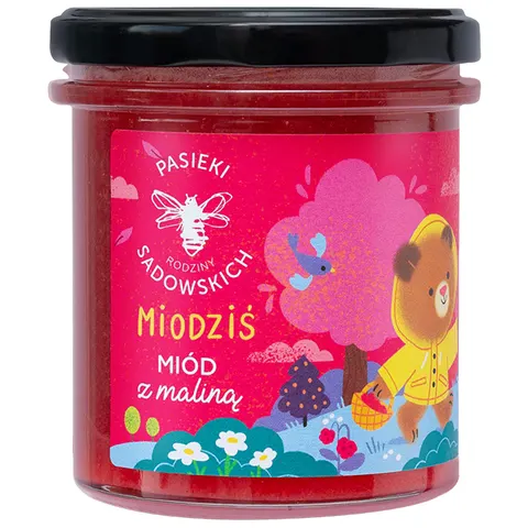 PASIEKI RODZINY SADOWSKICH Miodziś miód z maliną 430g