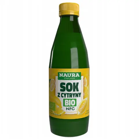 Naura Ekologiczny sok z cytryn 100% NFC BIO 250 ml
