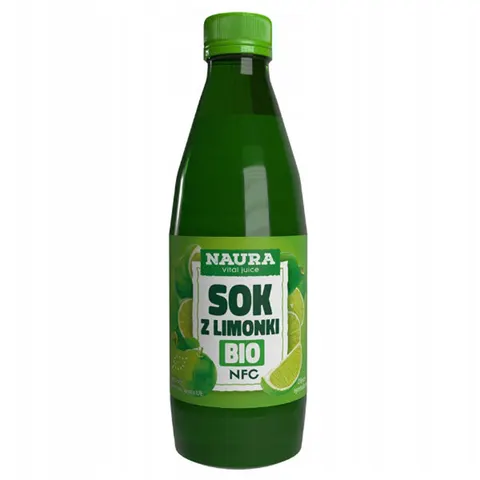 Naura Ekologiczny sok z limonki 100% NFC BIO 250 ml