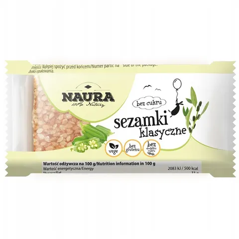 Naura Sezamki bez cukru 27 g