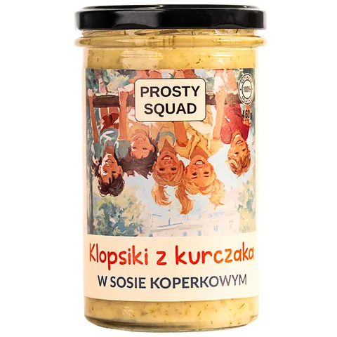 PROSTY SQUAD Klopsiki z kurczaka w sosie koperkowym 460g