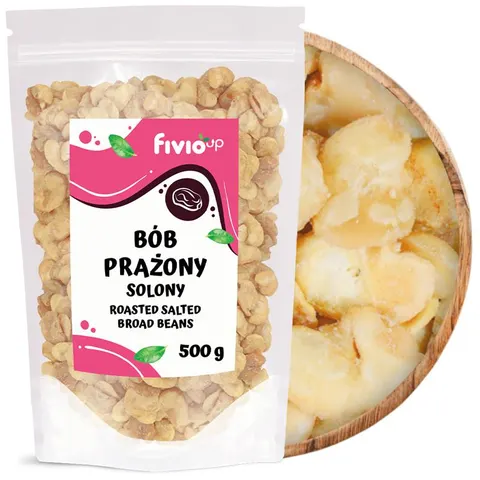 fivio Bób prażony solony 500g