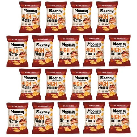 Moonsy soczewicowe BBQ 60g 18 szt