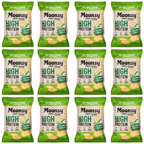 Moonsy soczewicowe zielona cebulka 60 g 12 szt