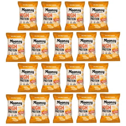 Moonsy soczewicowe Cheddar 60g 18 szt.