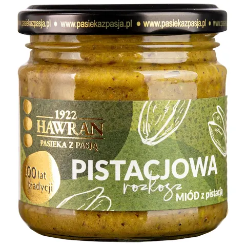 Hawran Pistacjowa Rozkosz - miód z pistacją 240g