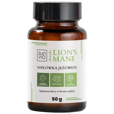 SunVio Ekstrakt z soplówki jeżowatej Lion's Mane 50g