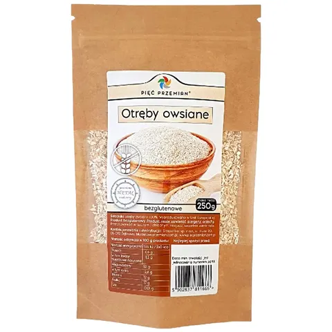 PIĘĆ PRZEMIAN Otręby owsiane bezglutenowe 250g