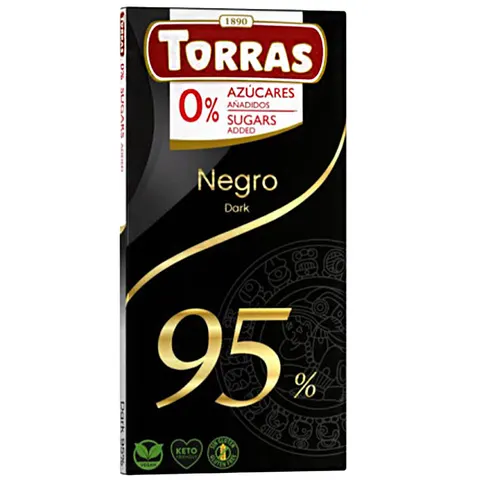 TORRAS Czekolada gorzka 95% kakao bez dodatku cukru 75 g