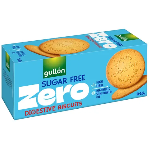 GULLÓN ciastka pszenne pełnoziarniste 245 g bez dodatku cukru Digestive