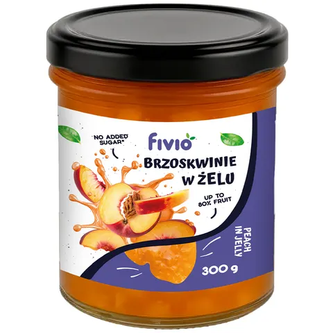 fivio Owoce w żelu - brzoskwinia 300g
