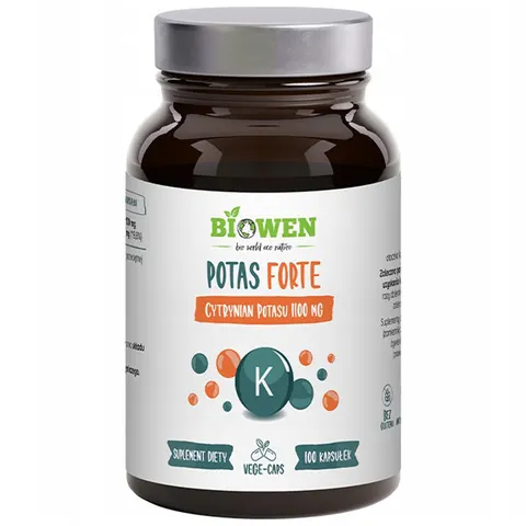 Potas Forte 1100mg bezglutenowy 100 kapsułek - Biowen