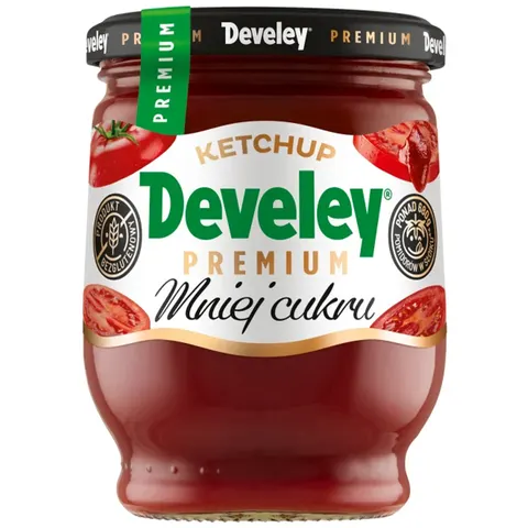 DEVELEY Ketchup premium mniej cukru 290g