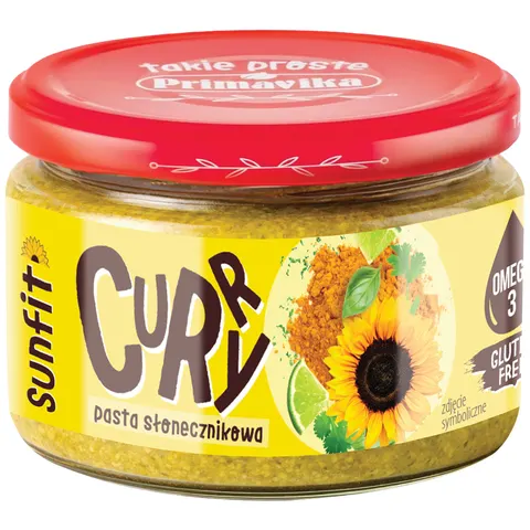 Primavika Pasta słonecznikowa z curry 180 g