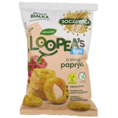 Loopea’s Chrupki z soczewicy o smaku papryki 50 g
