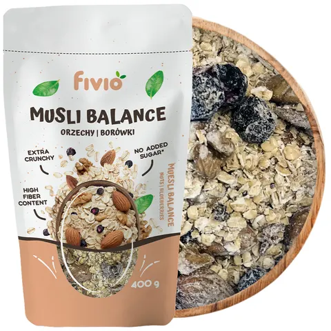 fivio Musli BALANCE orzechy, borówki 400g