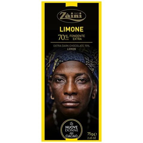 ZAINI Czekolada gorzka 70% z nutą cytryny 75g