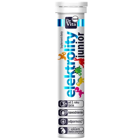 Dr Vita Elektrolity Junior 20 tabletek musujących