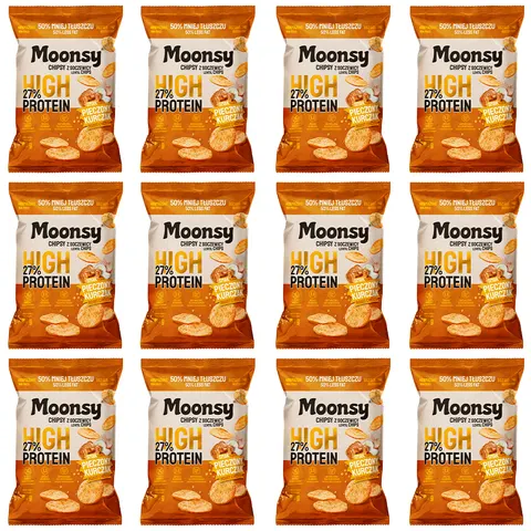 Moonsy soczewicowe pieczony kurczak 60 g 12 szt