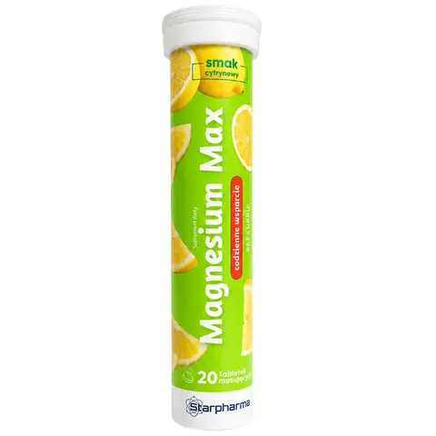 STARPHARMA Magnesium Max, 20 tabletek musujących
