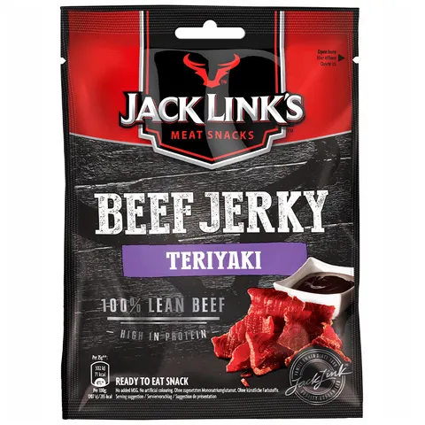 Jack Link's Wołowina w kawałkach: suszona i wędzona. Teriyaki 25 g