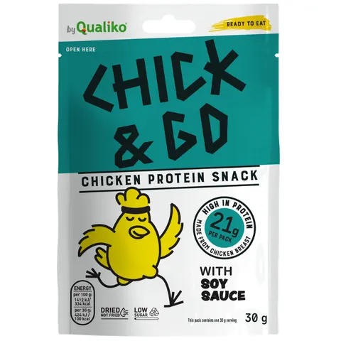 CHICK&GO Suszony kurczak z sosem sojowym 30g