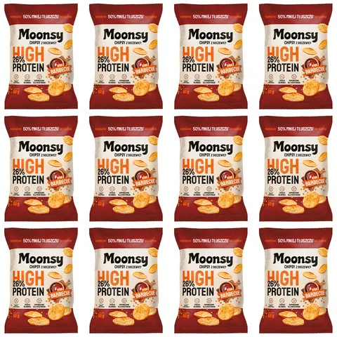 Moonsy soczewicowe BBQ 60g 12 szt