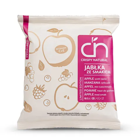 CRISPY NATURAL Jabłko suszone o smaku owoców leśnych 18g