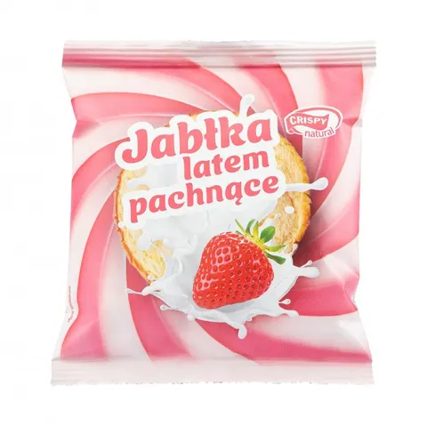 CRISPY NATURAL Jabłko suszone o smaku truskawek 18g