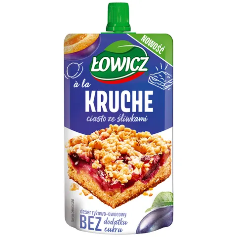 ŁOWICZ Deser a la kruche ciasto ze śliwkami 100g