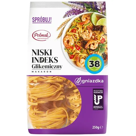 Polmak Makaron gniazdka Niski indeks glikemiczny 250g
