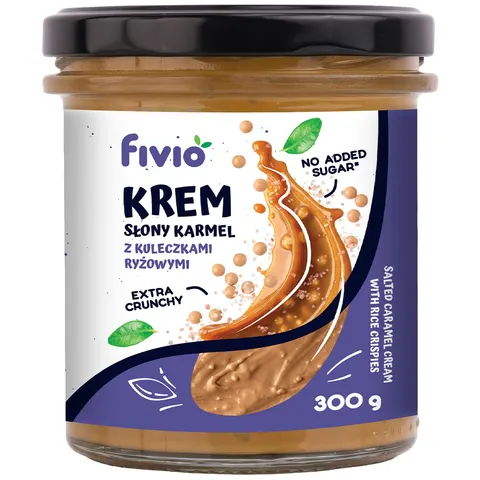 fivio Krem słony karmel z kuleczkami ryżowymi 300g