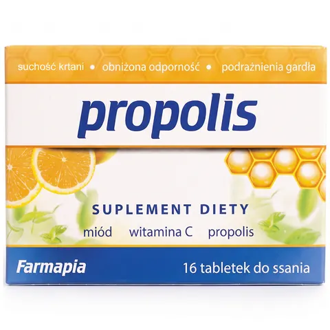 FARMAPIA Propolis tabletki do ssania 16szt