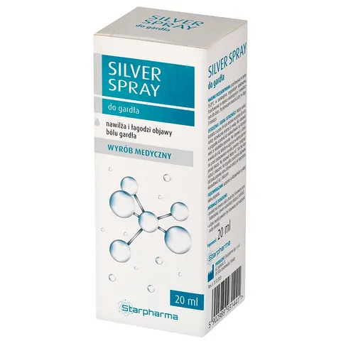 STARPHARMA SILVER SPRAY do gardła, 20ml