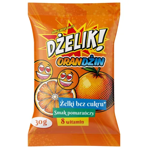 STARPHARMA DŻELIK! ORANDŻIN Żelki Bez Cukru o Smaku Pomarańczowym 30g