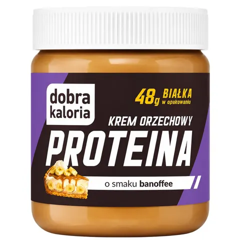 Dobra Kaloria Krem proteinowy orzechowy o smaku banoffee 200g