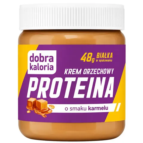 Dobra Kaloria Krem proteinowy orzechowy o smaku karmelowym 200g