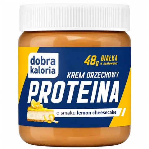 Dobra Kaloria Krem proteinowy orzechowy o smaku lemon cheesecake 200g