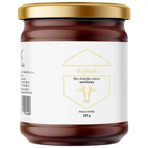 Polder Kajmak bez dodatku cukru waniliowy 260g