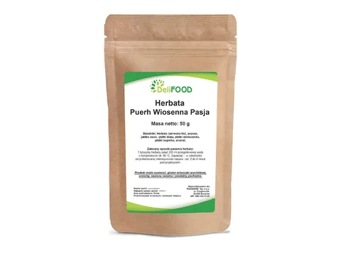 DeliFOOD Herbata Puerh Wiosenna Pasja 50g